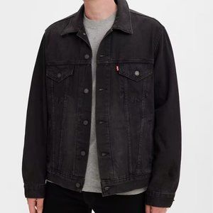 Levi's Premium Vintage Relaxed Fit Trucker Jacket in Black